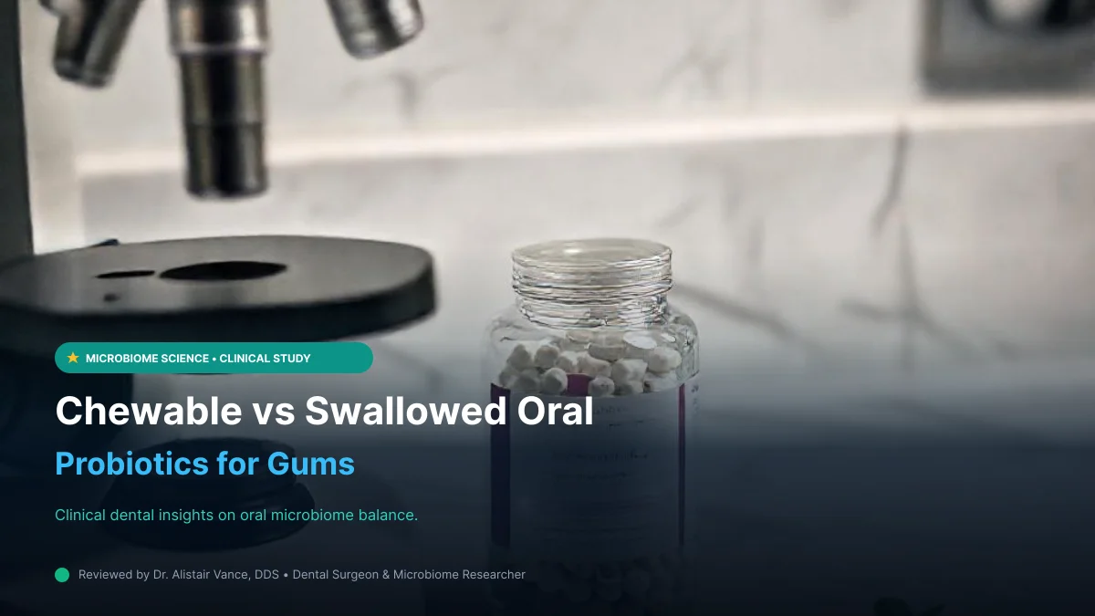 Chewable vs Swallowed Oral Probiotics for Gums