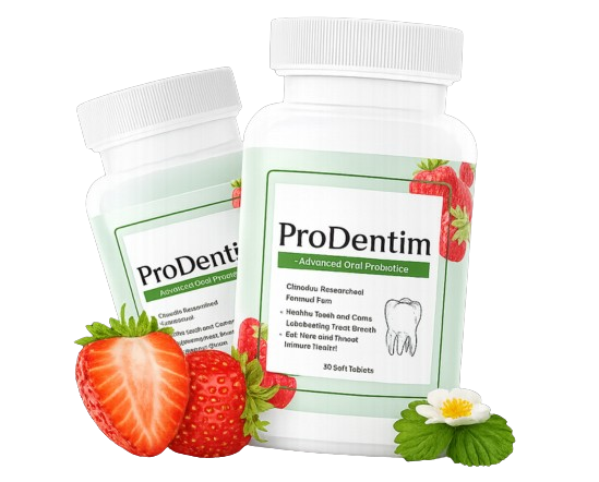 ProDentim oral probiotic supplement banner for teeth and gum support